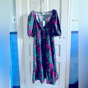 100% cotton mermaid tail ruffle-hem dress by RAHI